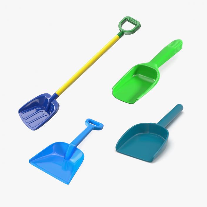 Toy Sand Shovels Collection 2 3D model