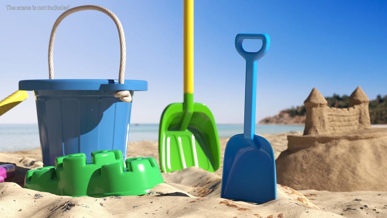 Toy Sand Shovels Collection 2 3D model