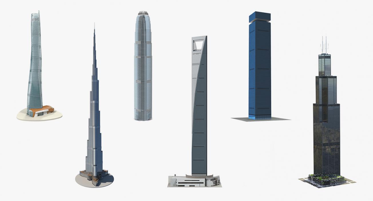 Skyscrapers Collection 4 3D model