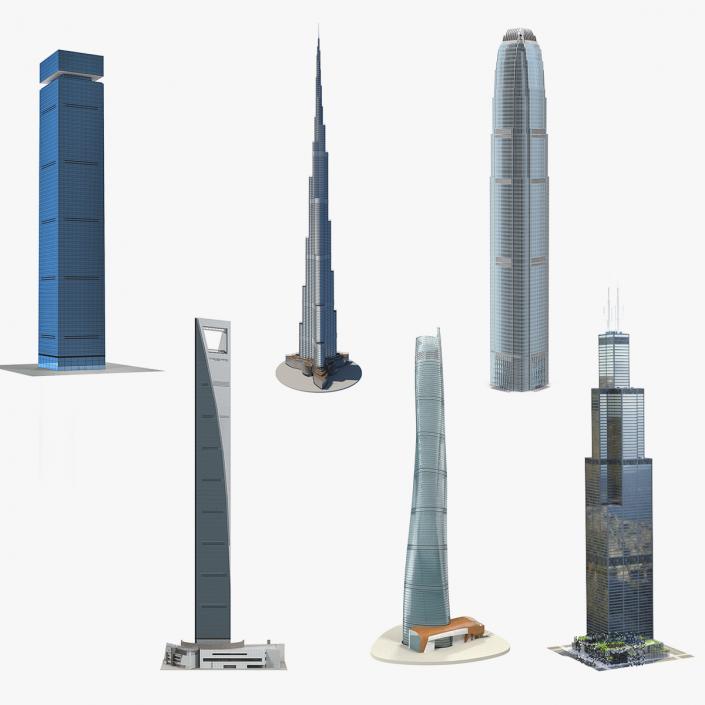 Skyscrapers Collection 4 3D model