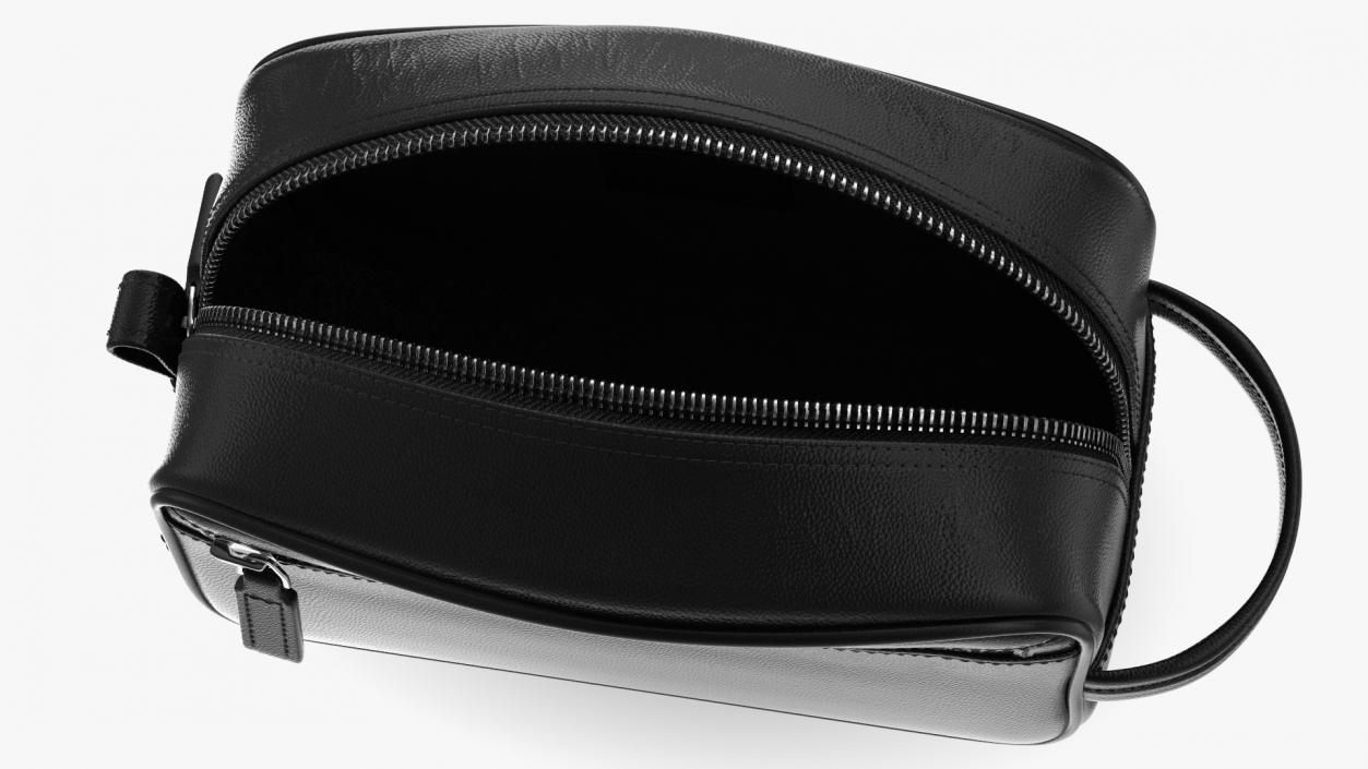 3D model Leather Cosmetic Bag Open