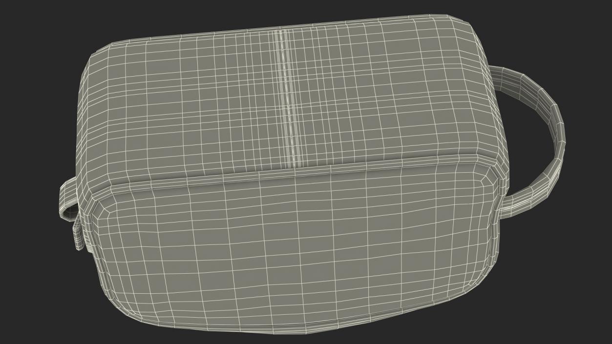 3D model Leather Cosmetic Bag Open