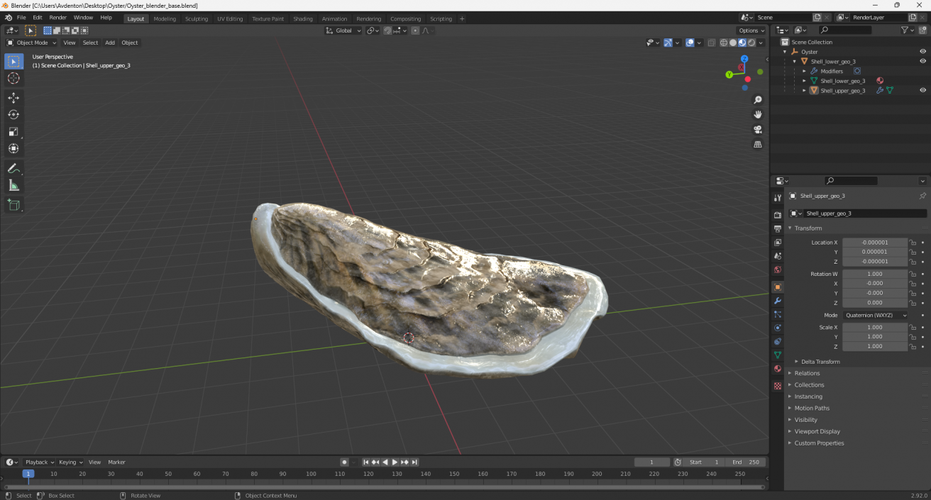 3D model Oyster