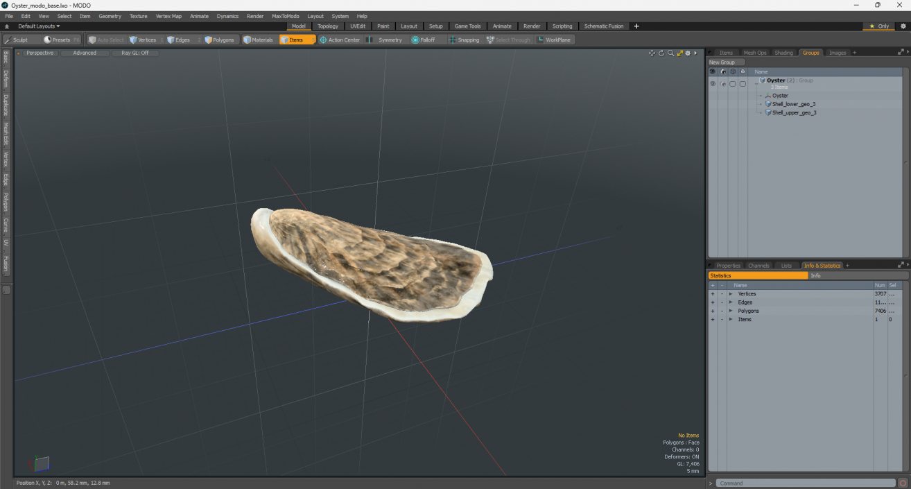 3D model Oyster