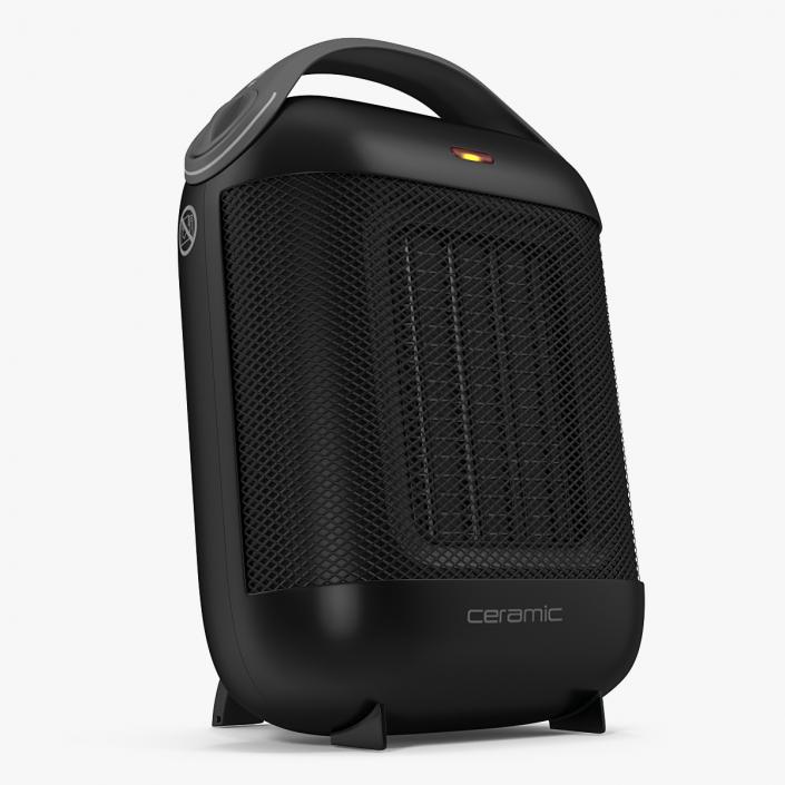 3D Compact Ceramic Heater Black model