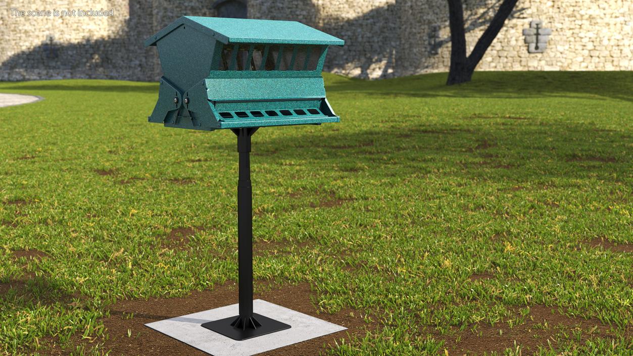 3D model Squirrel Resistant Bird Feeder Pole