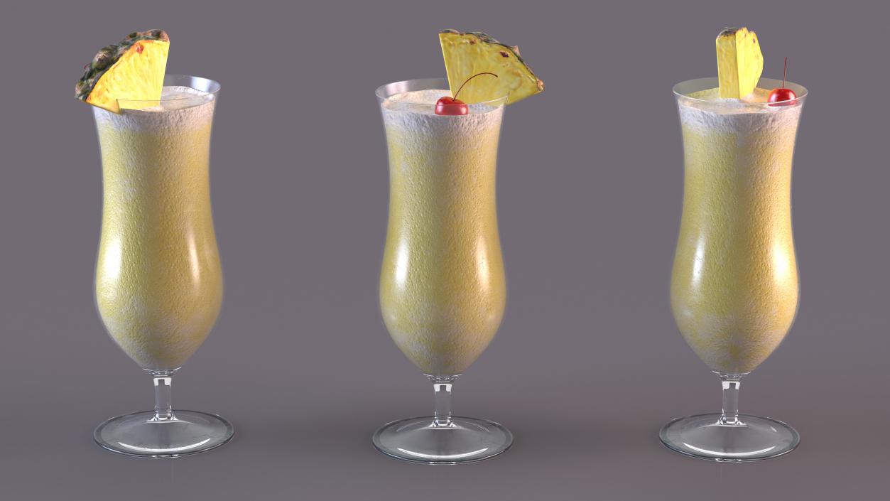 3D model Cocktail Pina Colada