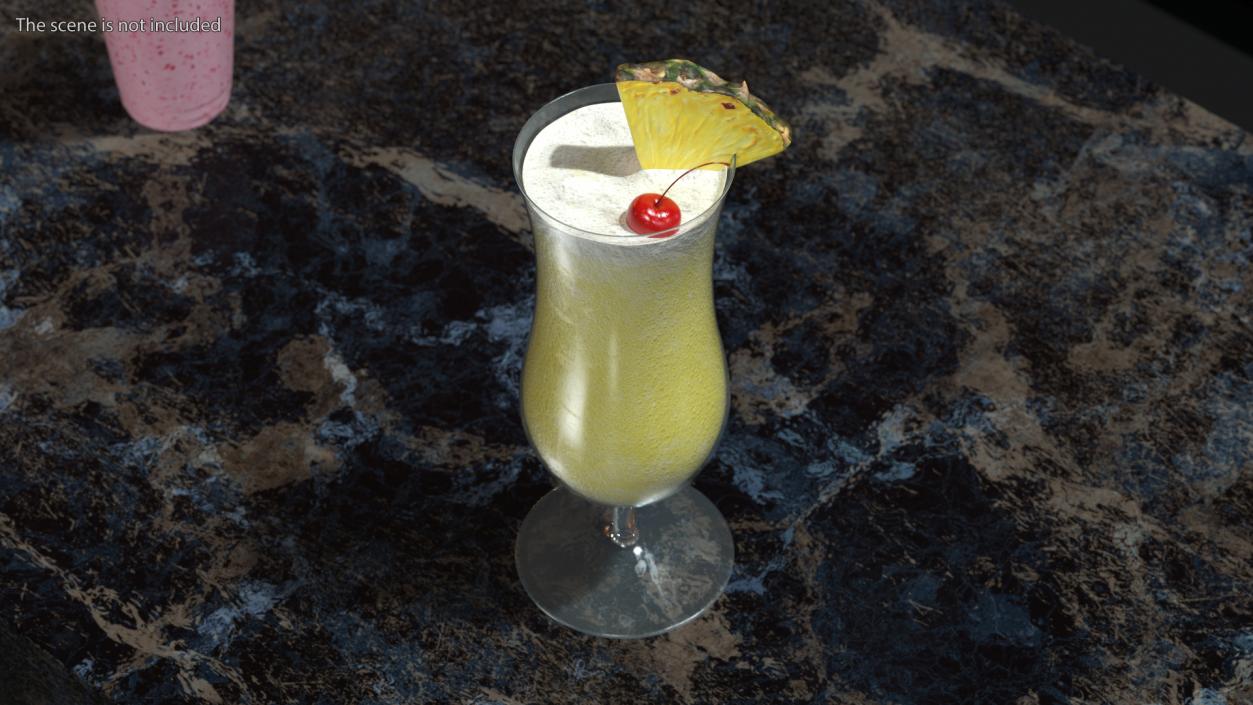 3D model Cocktail Pina Colada