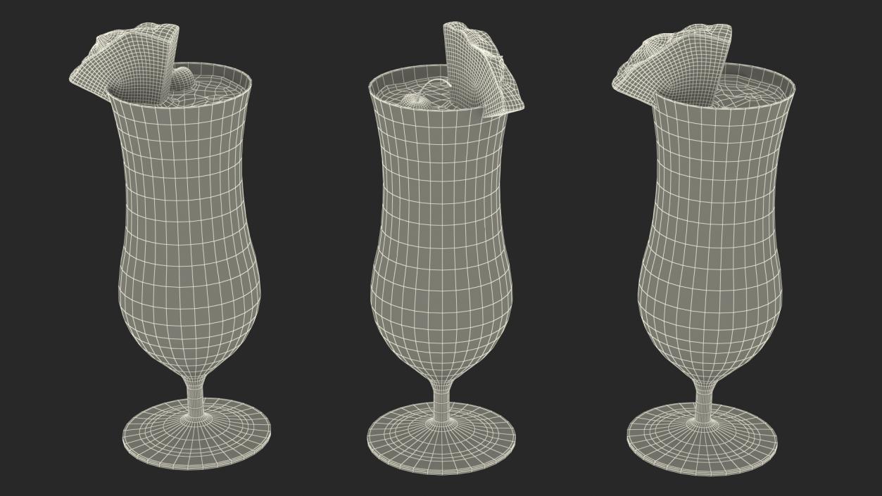 3D model Cocktail Pina Colada