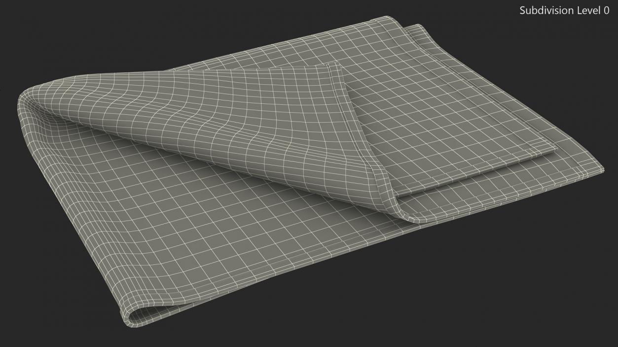 Folded Bath Towel 2 3D model