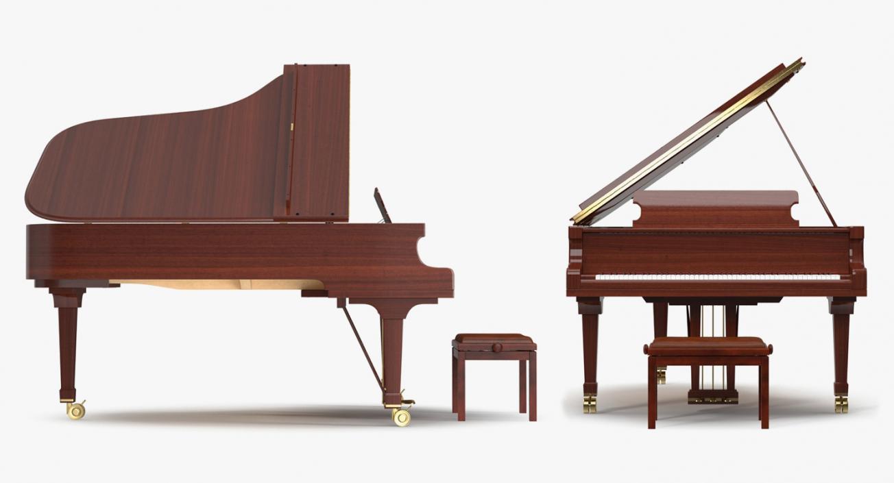 Pianos 3D Models Collection 2 3D model