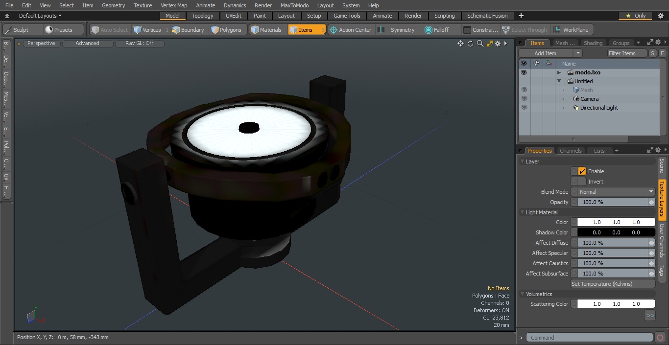 3D Steel Old Compass for Ship