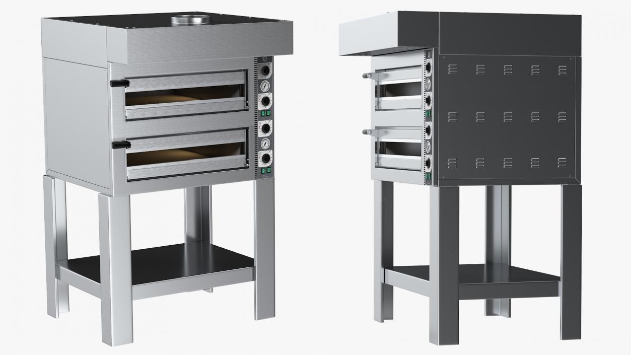 3D model Cuppone Tiziano Twin Deck Electric Pizza Oven