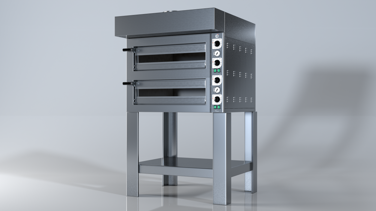 3D model Cuppone Tiziano Twin Deck Electric Pizza Oven