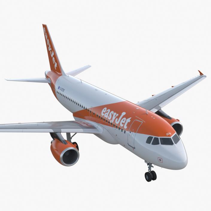 Airbus A319 EasyJet Airline 3D