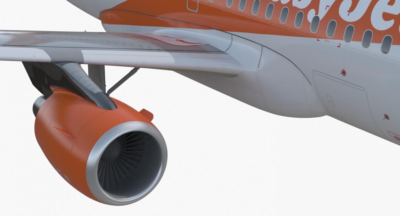 Airbus A319 EasyJet Airline 3D