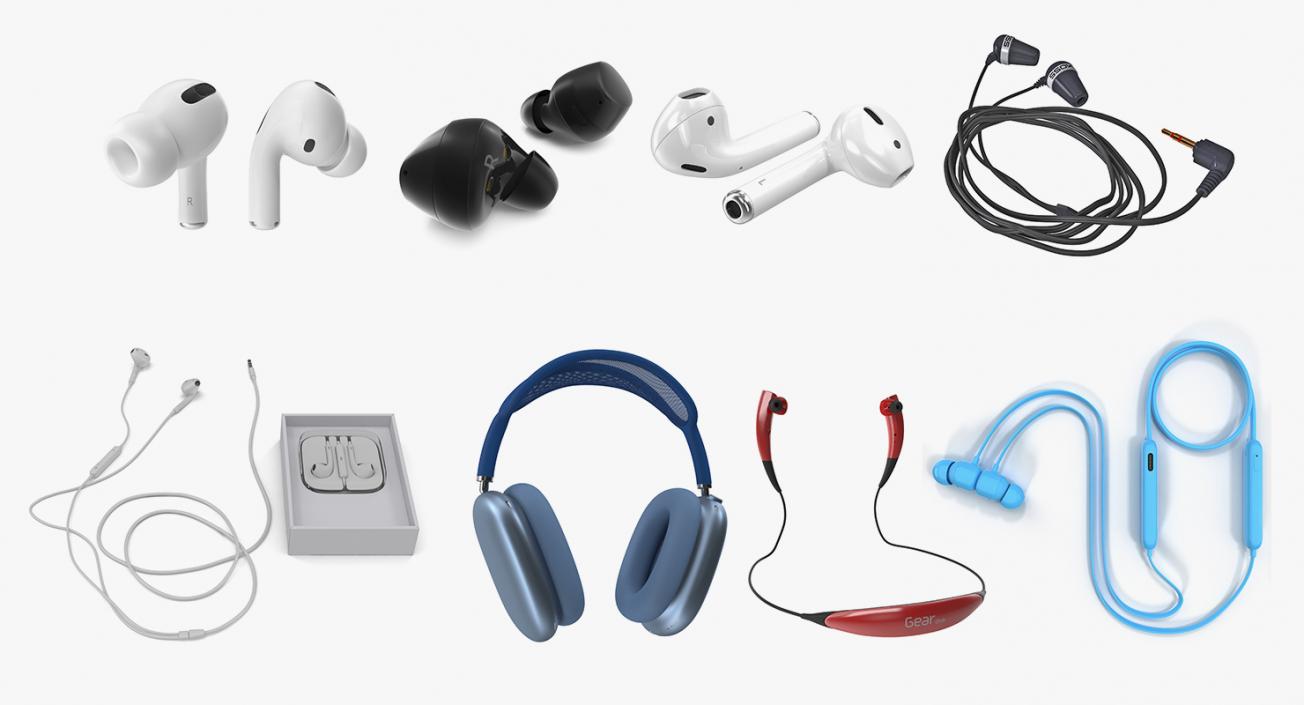 3D Headphones Collection 5 model