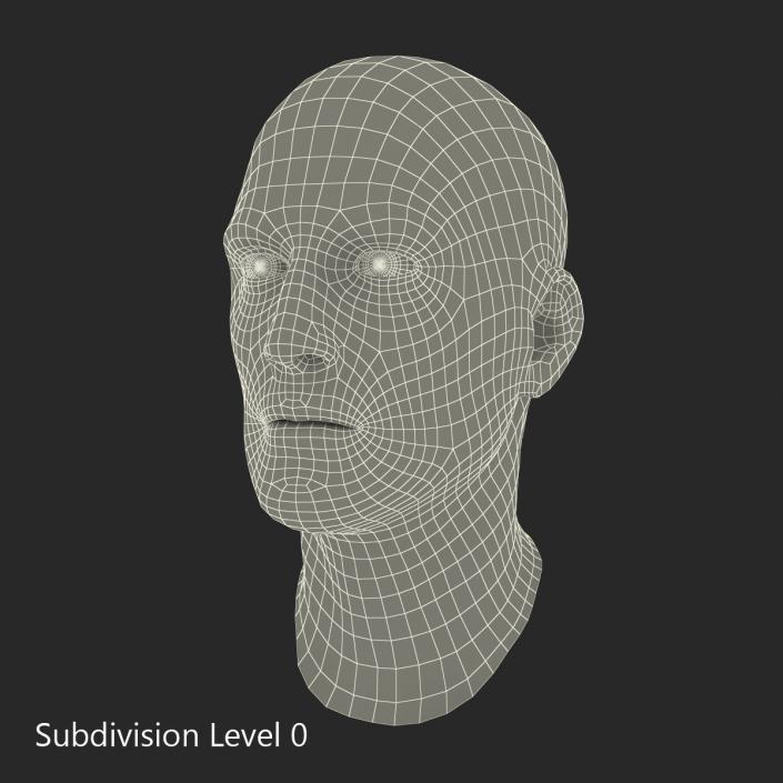 3D Male Head 6