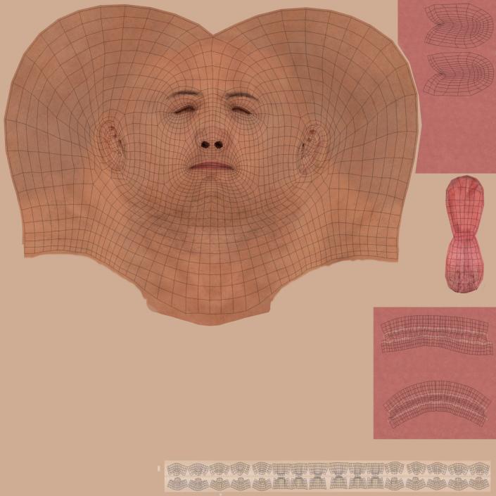 3D Male Head 6