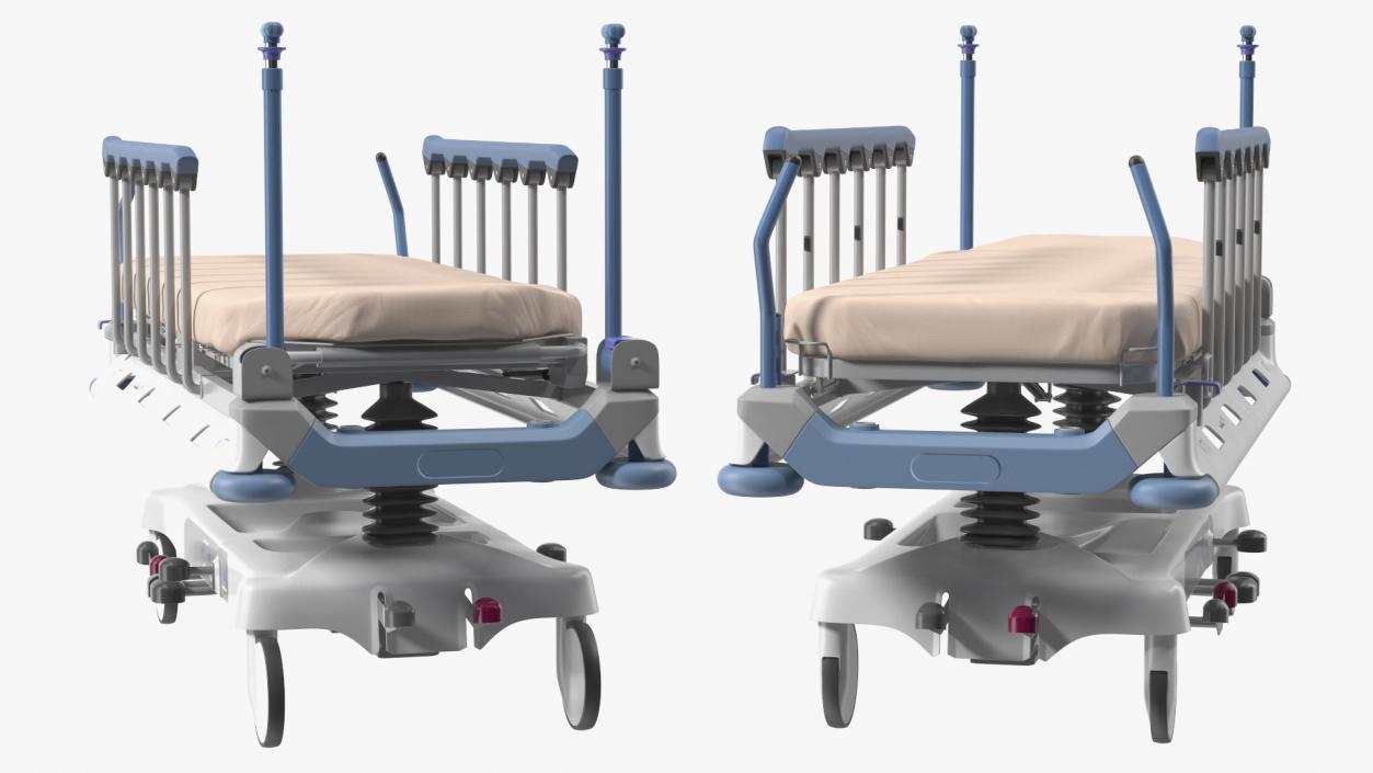 3D Emergency Transport Bed with Patient