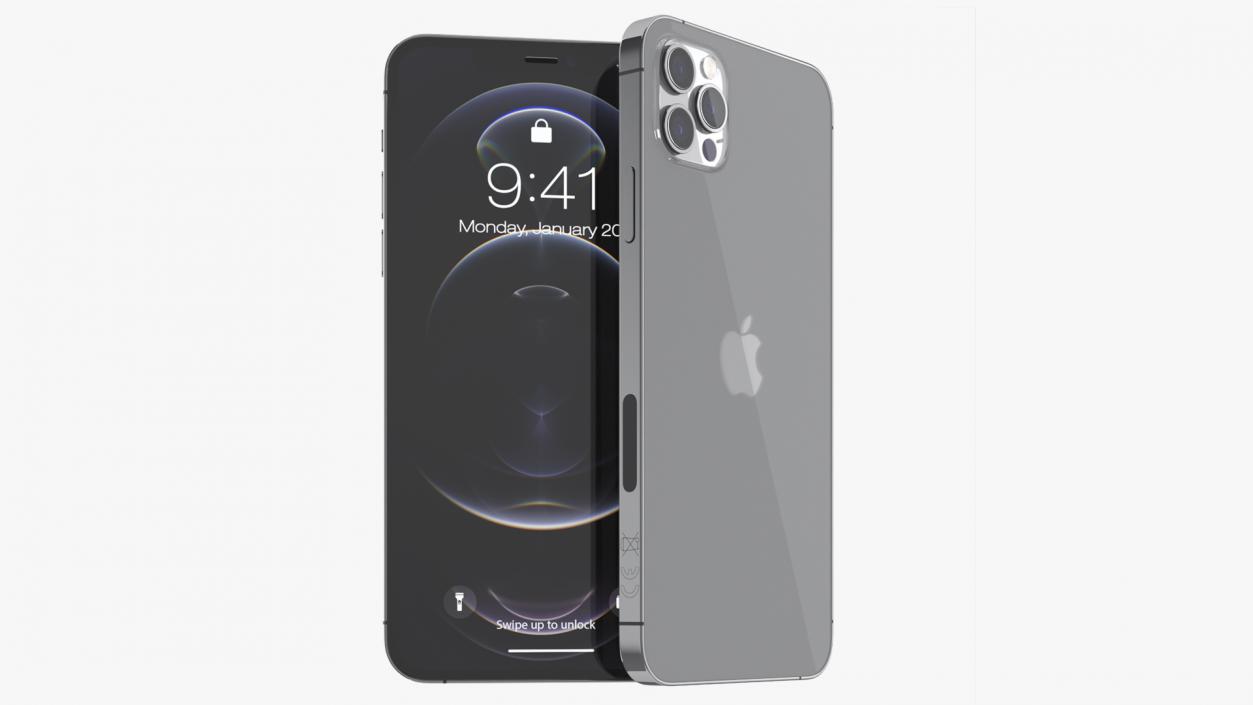 Apple iPhone 12 Pro Max Graphite 3D