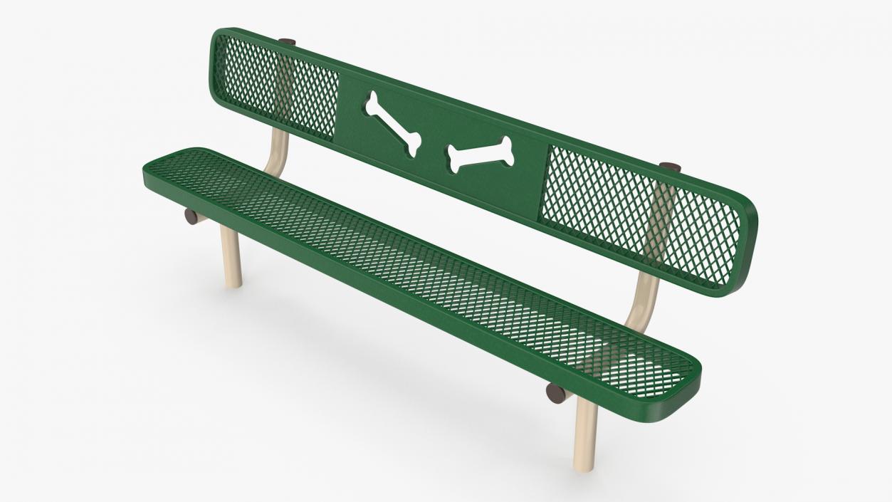 Bench for Dog Training Park 3D