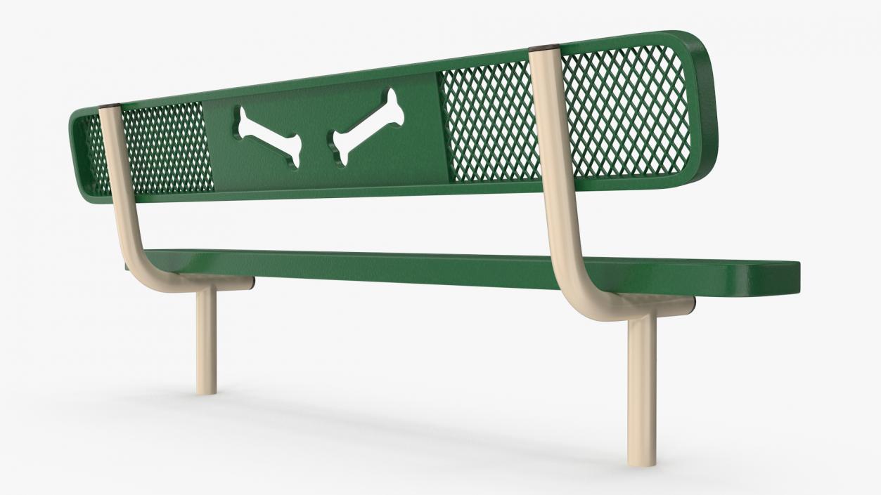 Bench for Dog Training Park 3D