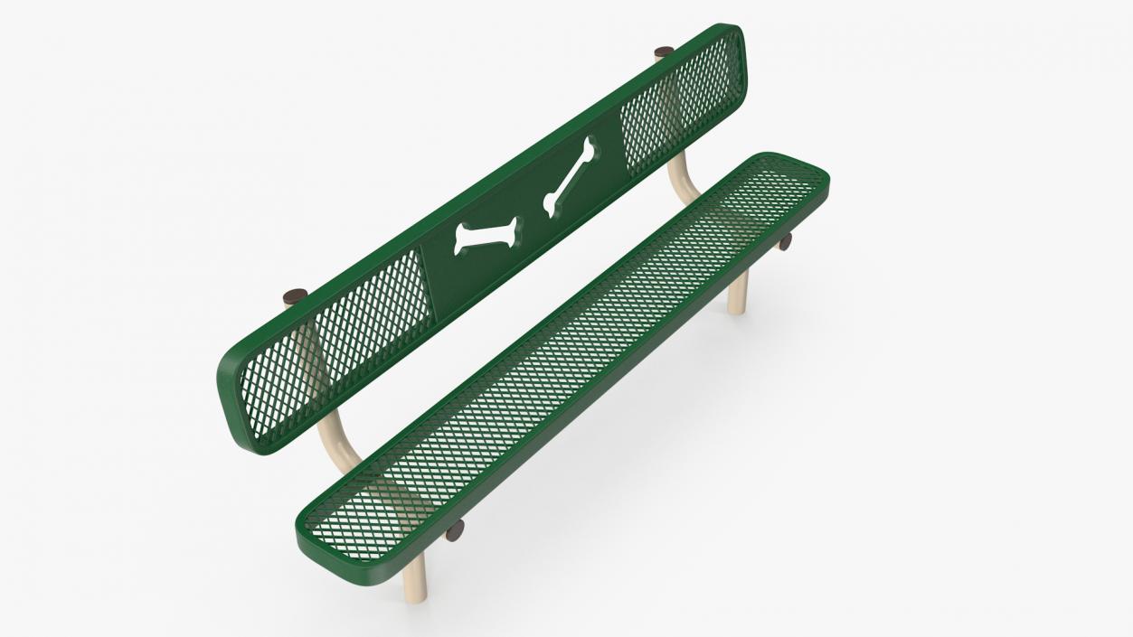 Bench for Dog Training Park 3D