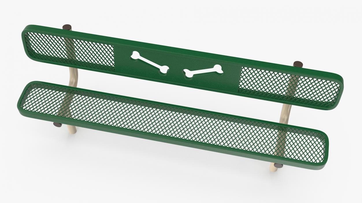 Bench for Dog Training Park 3D