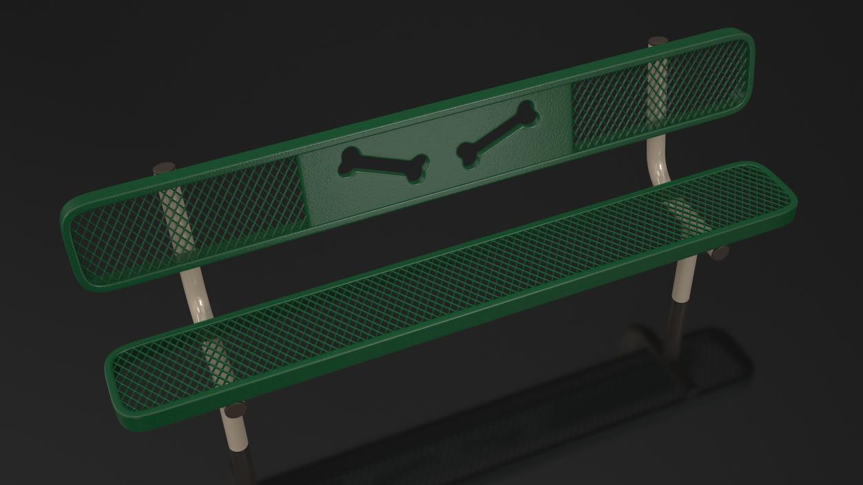 Bench for Dog Training Park 3D