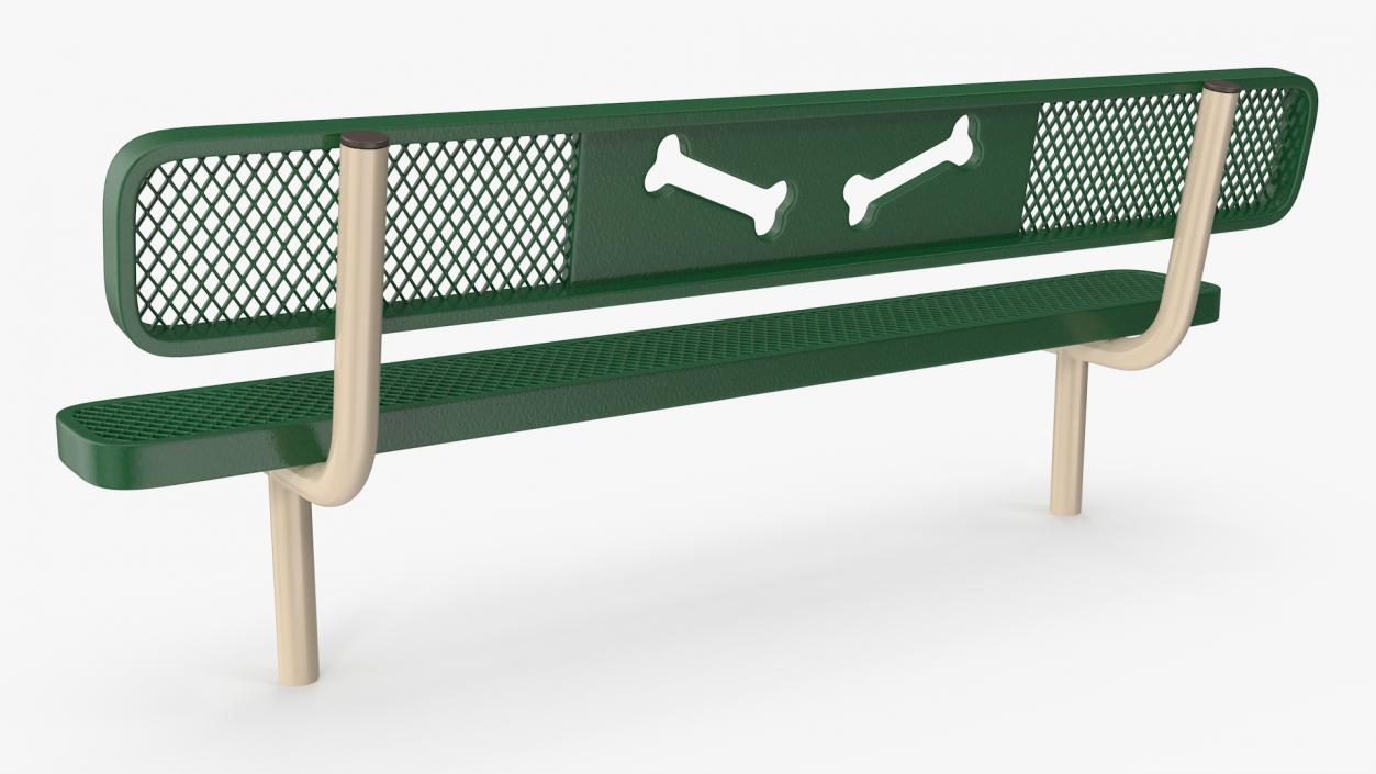 Bench for Dog Training Park 3D