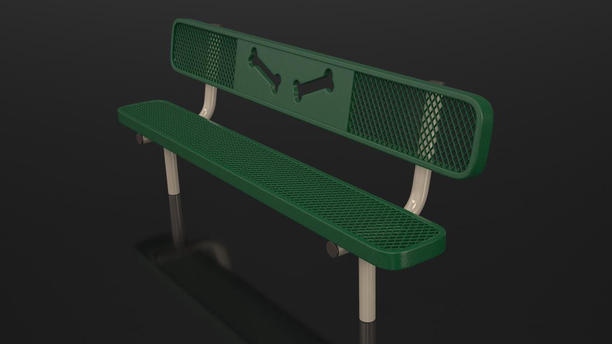 Bench for Dog Training Park 3D