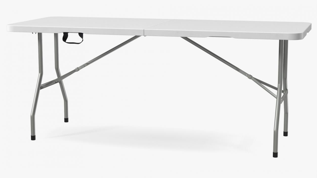 White Folding Table 3D model