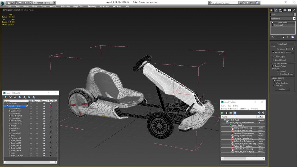 3D Gokart Segway model