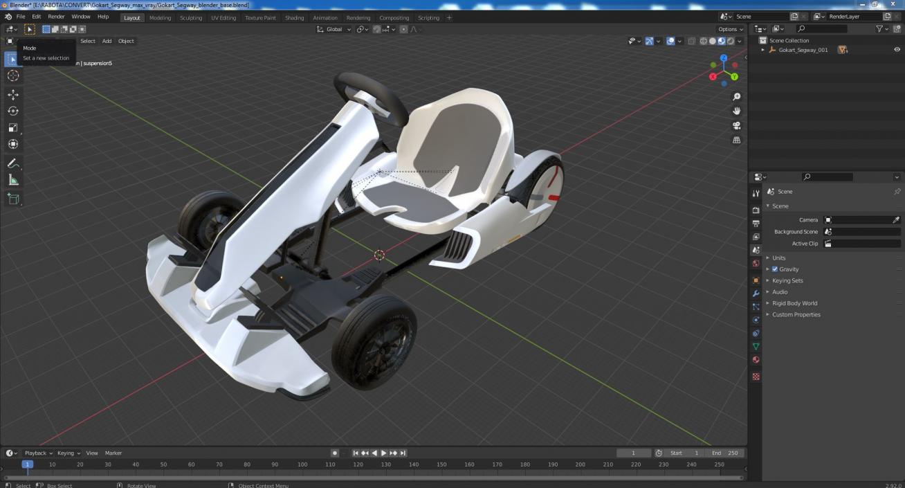 3D Gokart Segway model