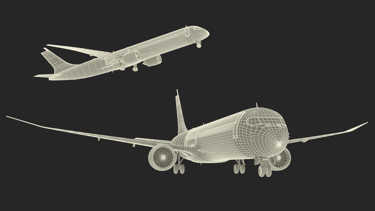 3D Airbus ZEROe Turbofan Rigged model