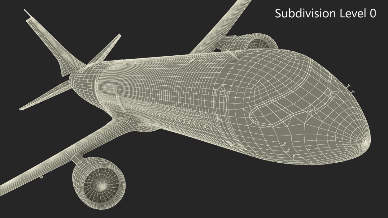 3D Airbus ZEROe Turbofan Rigged model