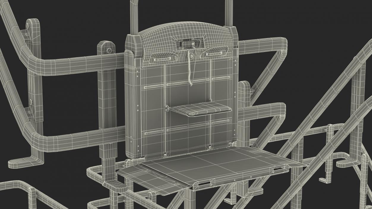 3D Vimec V65 Curved Rail Platform Stairlift(1) model