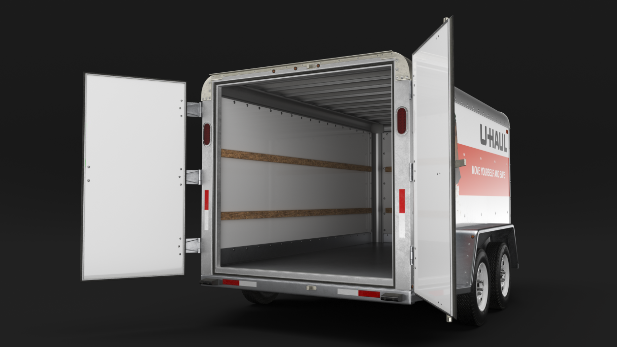 3D model U-Haul 6x12 Cargo Trailer