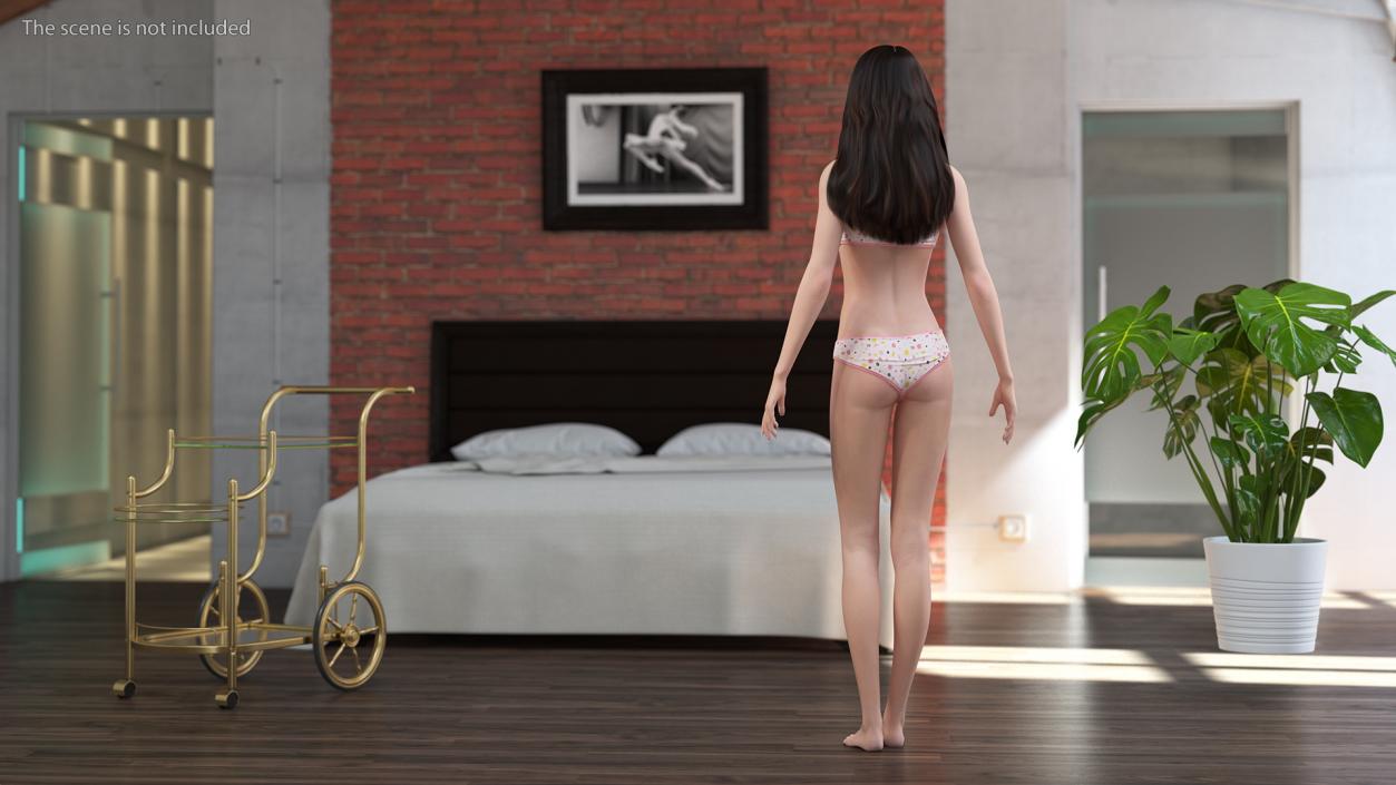 Chinese Woman Lingerie 3D