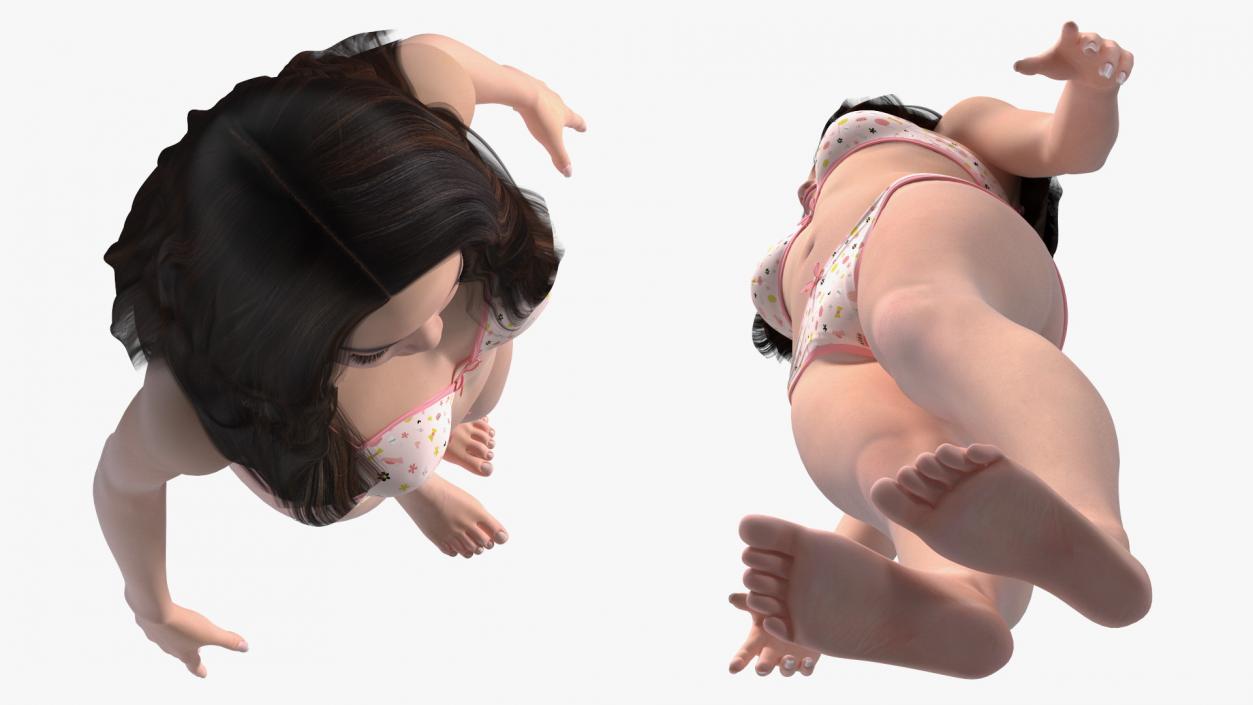 Chinese Woman Lingerie 3D