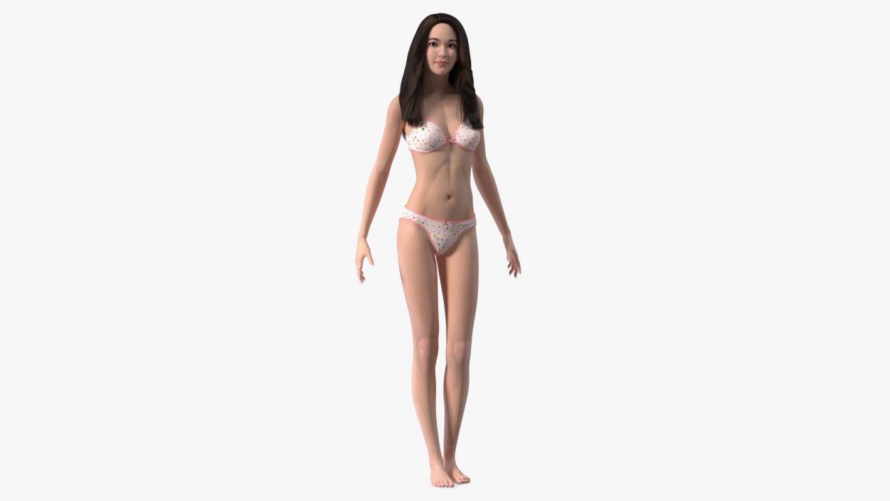 Chinese Woman Lingerie 3D