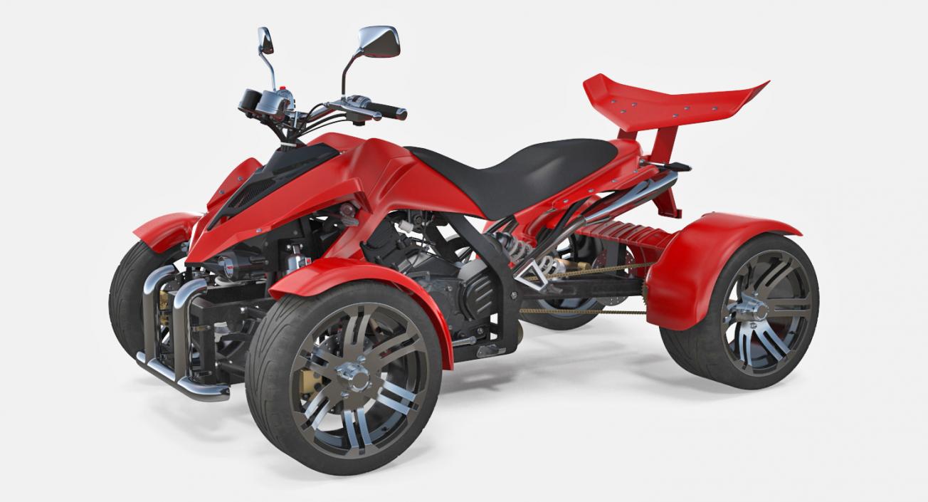 3D model ATV Four Wheelers Rigged Collection