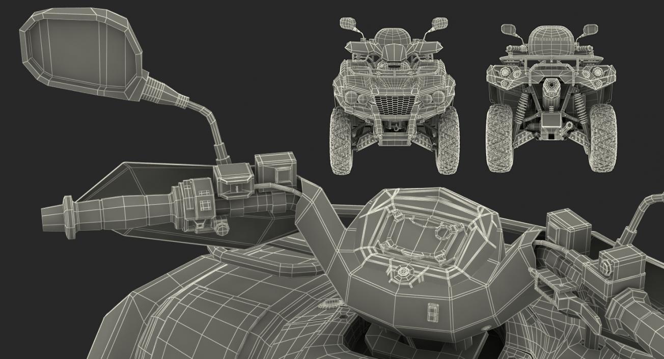 3D model ATV Four Wheelers Rigged Collection