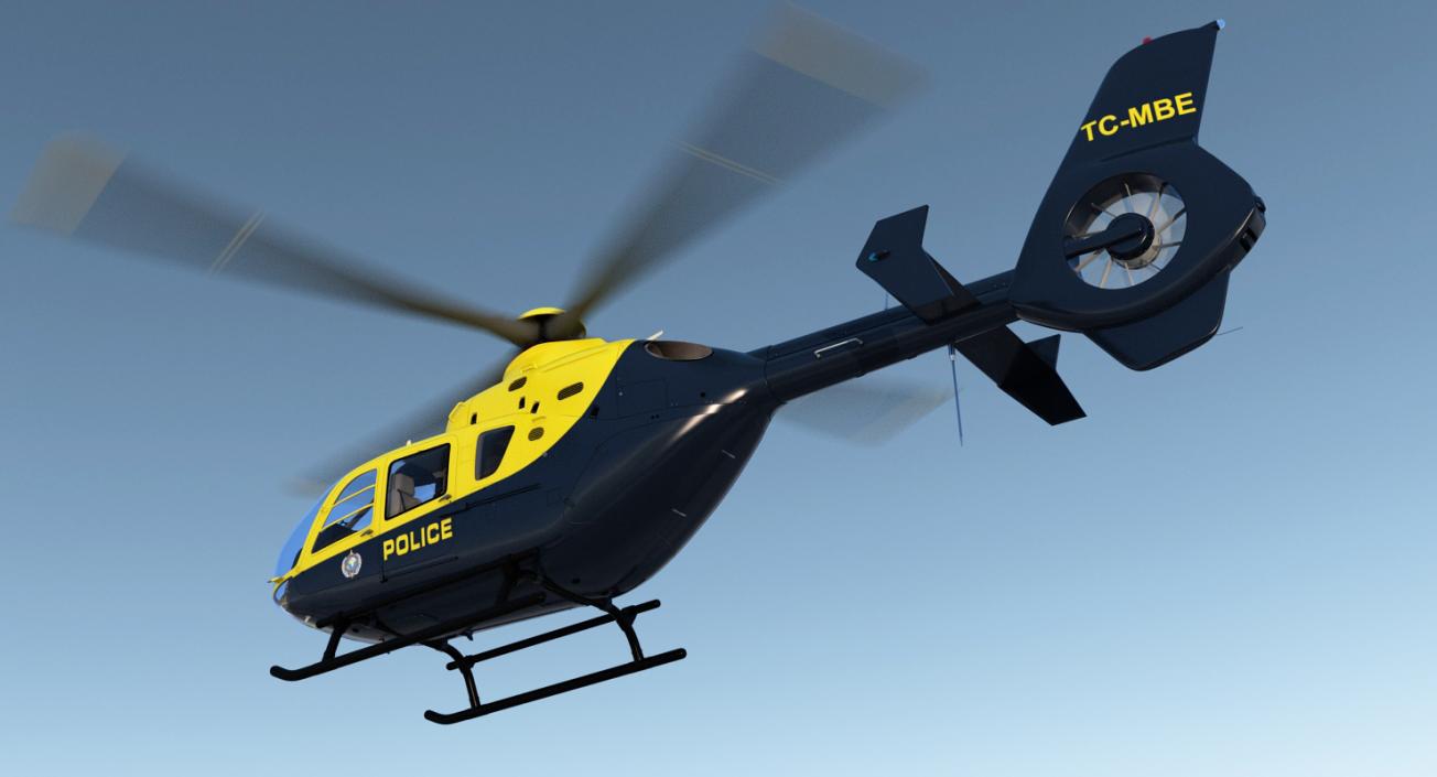 Police Eurocopter EC-135 3D model