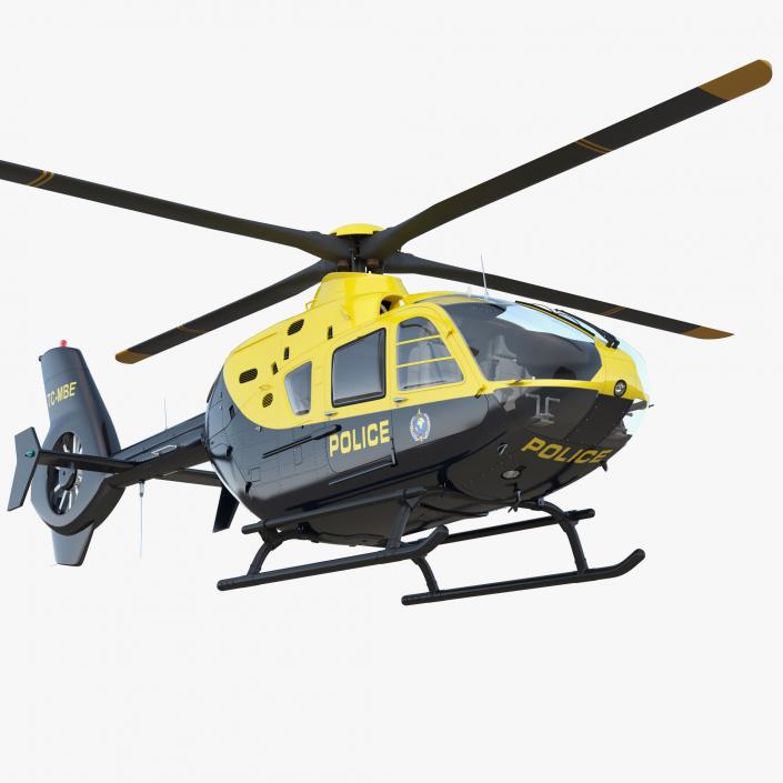 Police Helicopters Collection 3D model