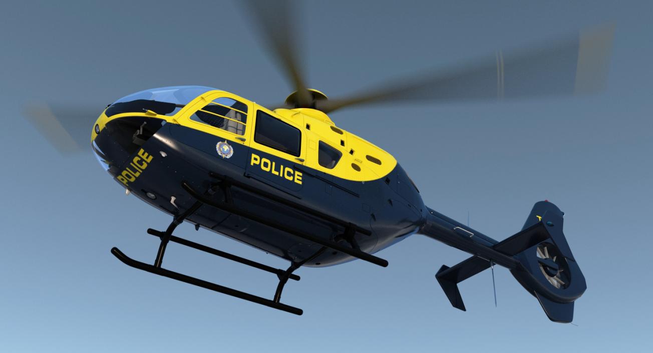 Police Eurocopter EC-135 3D model