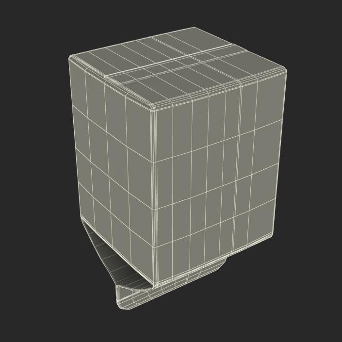 3D Milk Pint Box model