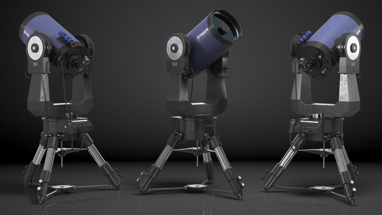 3D Meade LX200 16 Inch Telescope with Tripod