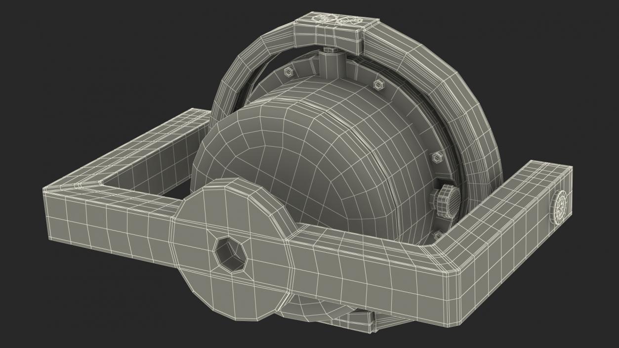 3D Large Marine Compass Steel